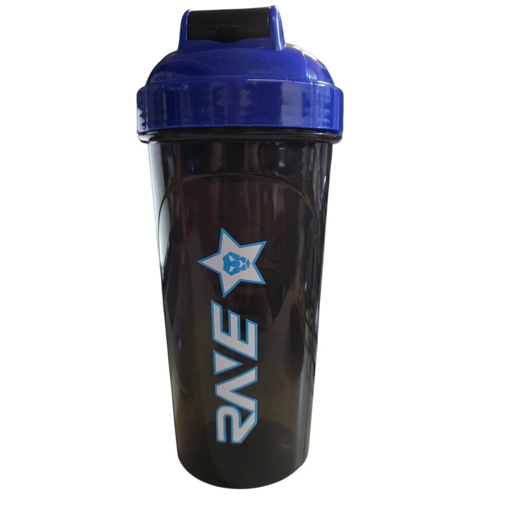Ans Performance Rave Black and Blue 28oz BPA Free Shaker Bottle